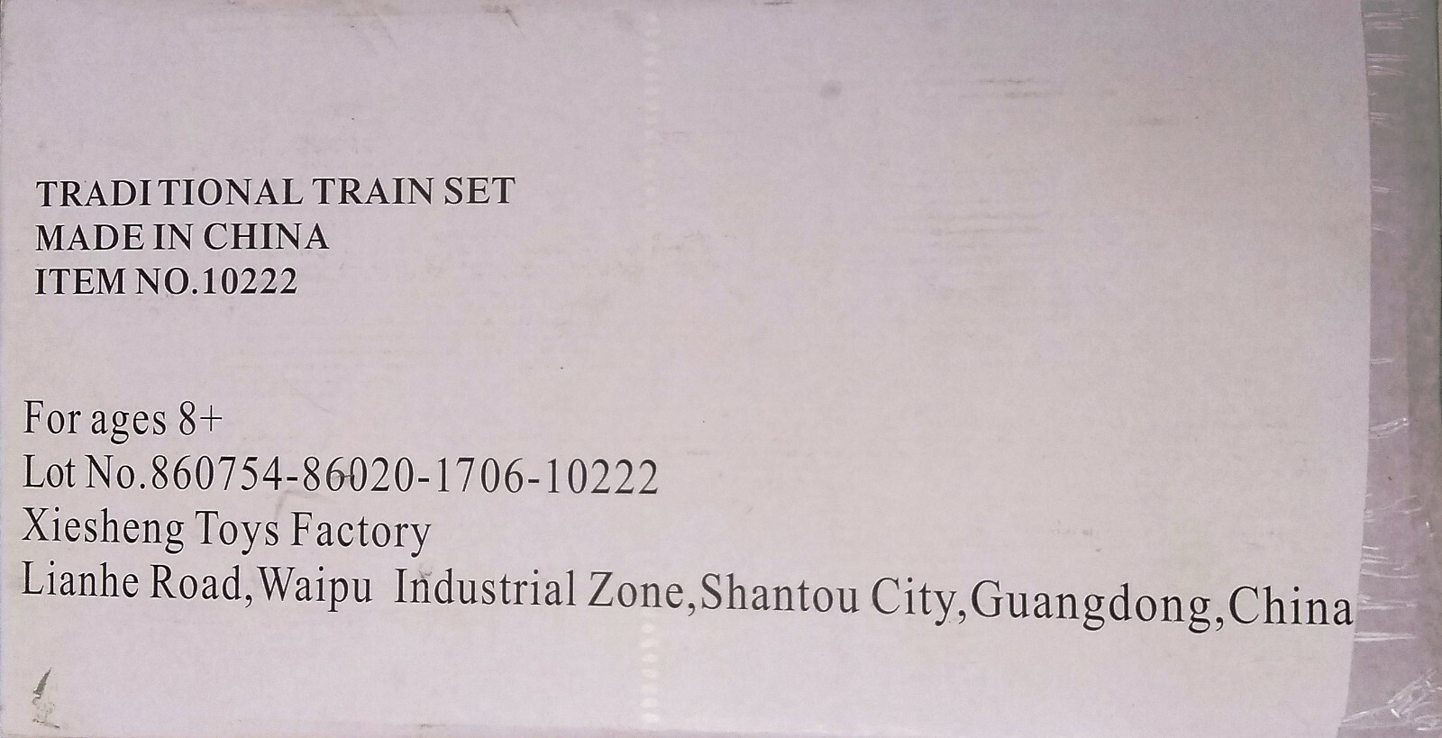 traditional train set 10222